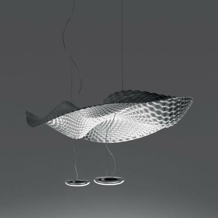 Artemide 1513010A - Hanglamp aan een koord COSMIC ENGEL 2xR7s/11W/230V glanzend chroom