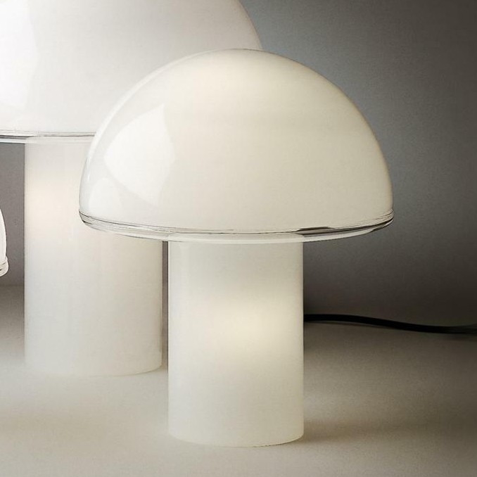 Artemide A006300 - Lampe de table ONFALE 1xE14/5W/230V + 1xE27/13W blanc