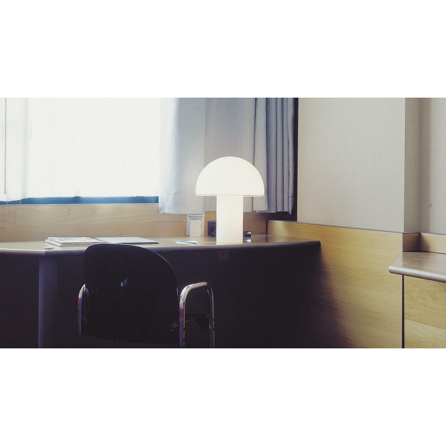 Artemide A006300 - Lampe de table ONFALE 1xE14/5W/230V + 1xE27/13W blanc