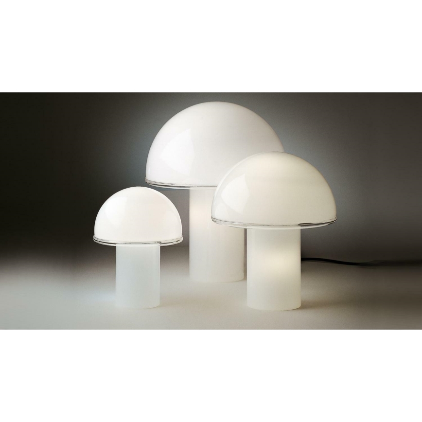 Artemide A006300 - Lampe de table ONFALE 1xE14/5W/230V + 1xE27/13W blanc