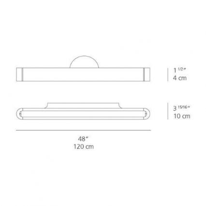 Artemide AR 1917020A - Applique murale LED TALO 120 1xLED/51W/230V