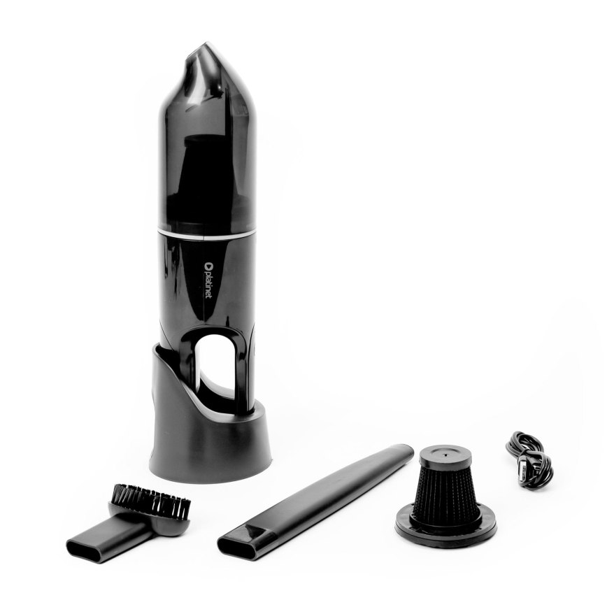 Aspirateur portable rechargeable pour voiture 75W/2000 mAh noir