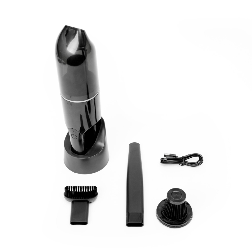 Aspirateur portable rechargeable pour voiture 75W/2000 mAh noir