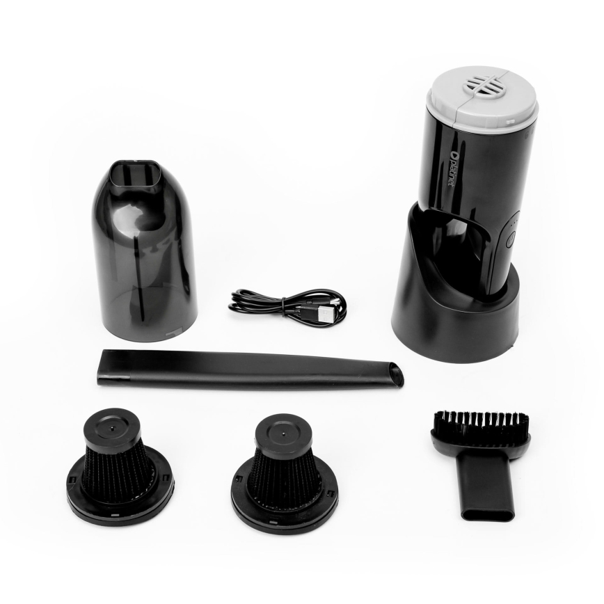 Aspirateur portable rechargeable pour voiture 75W/2000 mAh noir