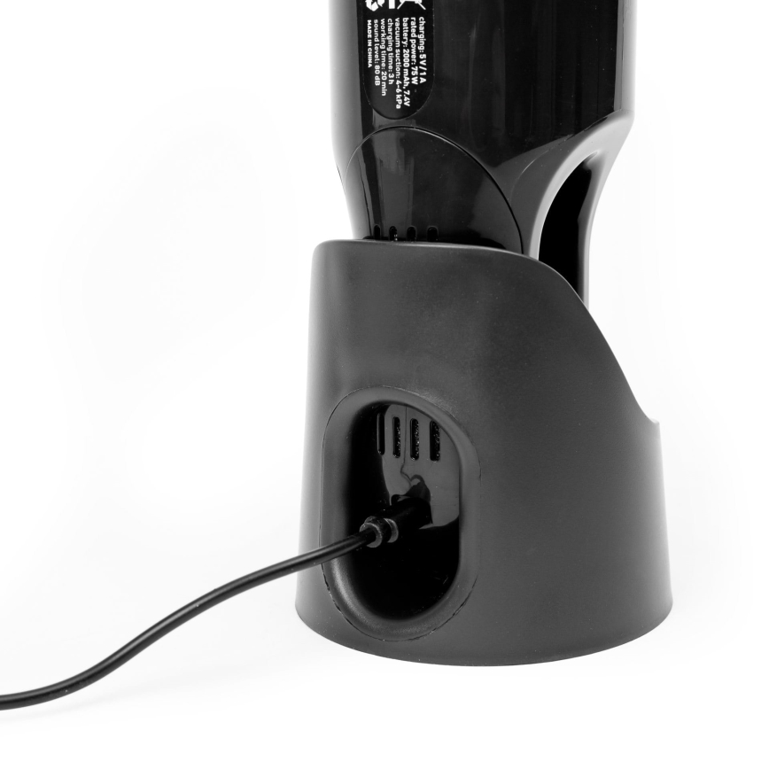 Aspirateur portable rechargeable pour voiture 75W/2000 mAh noir