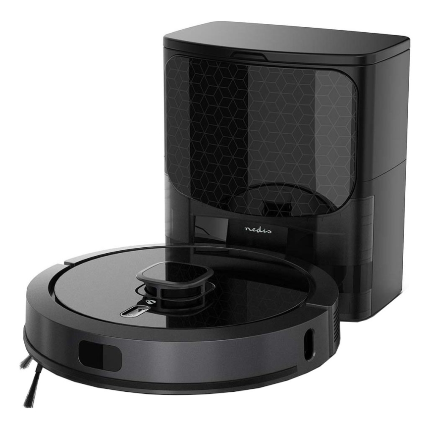 Aspirateur robot connecté avec une serpillère SmartLife 5200 mAh Wi-Fi Tuya noir + Télécommande