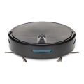 Aspirateur robot intelligent 2-en-1 (aspiration et lavage) SmartLife 2600 mAh Wi‑Fi compatible Tuya noir + télécommande