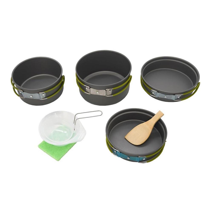 Assortiment d'ustensiles de cuisine de camping avec accessoires 9pcs