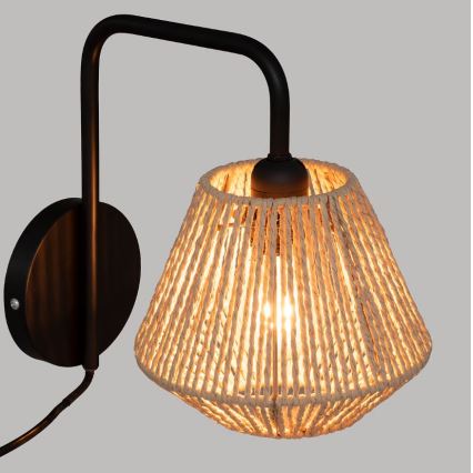 Atmosphera - Applique murale JILY 1xE27/40W/230V jute