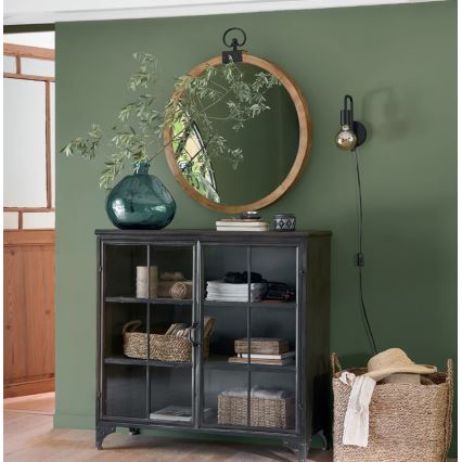 Atmosphera - Applique murale KELI 1xE27/40W/230V noir