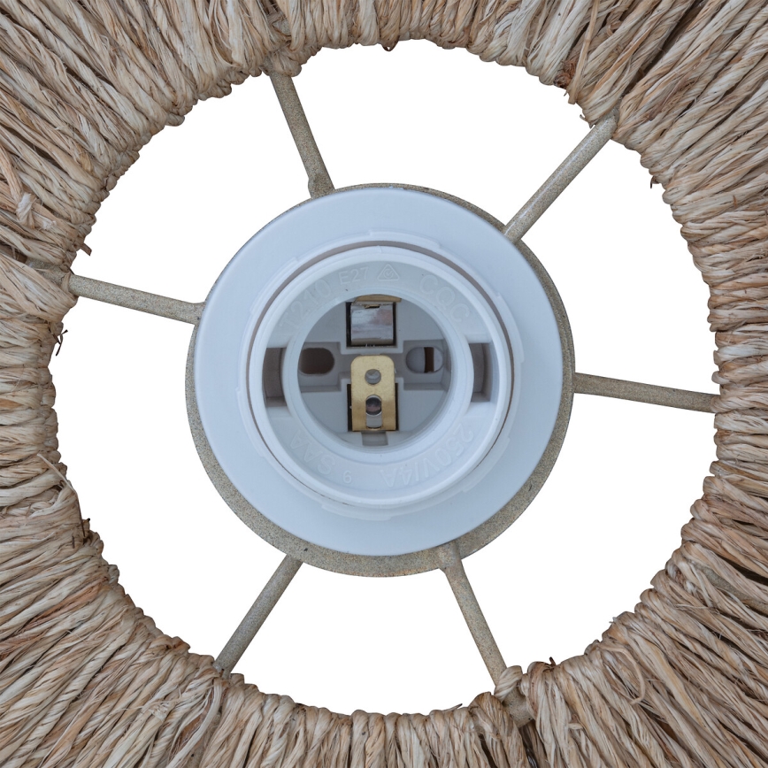 Atmosphera - Hanglamp aan een koord ALARA 1xE27/40W/230V jute