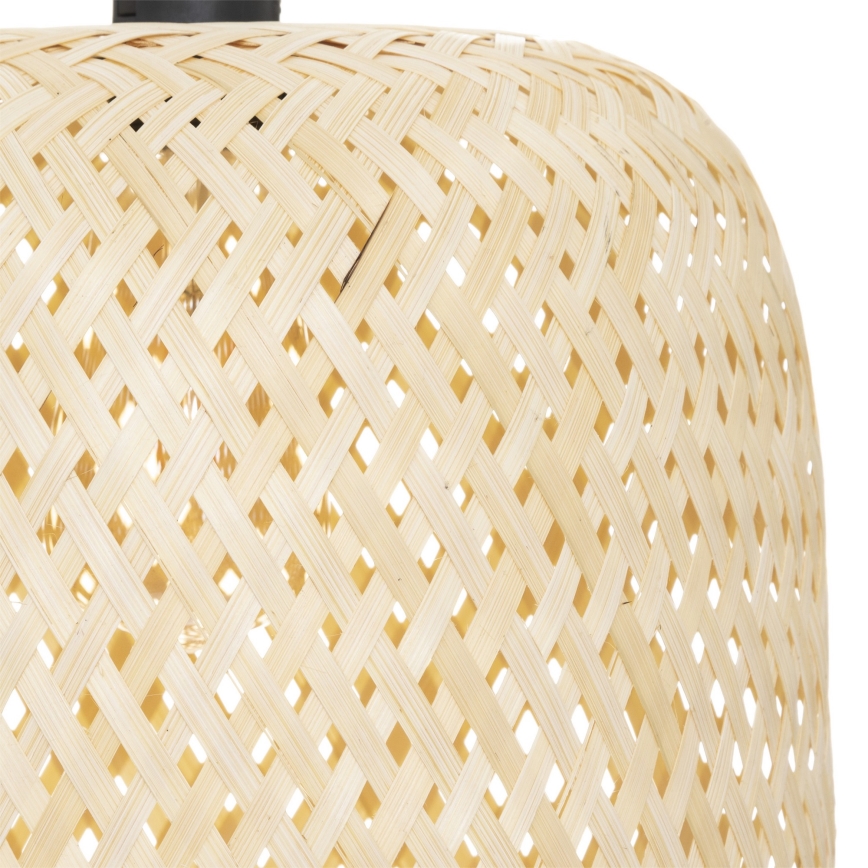Atmosphera - Hanglamp aan een koord ALI 1xE27/40W/230V bamboe