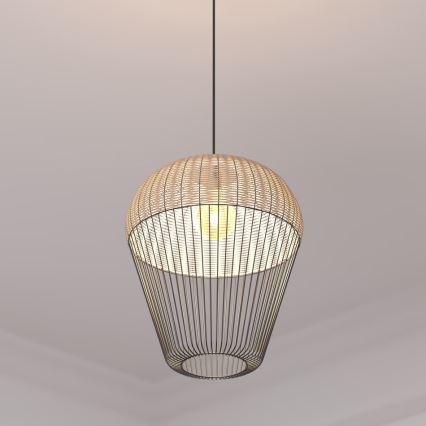 Atmosphera - Hanglamp aan een koord ANEA 1xE27/40W/230V rotan