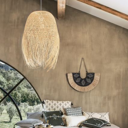 Atmosphera - Hanglamp aan een koord ELIS 1xE27/40W/230V bamboe