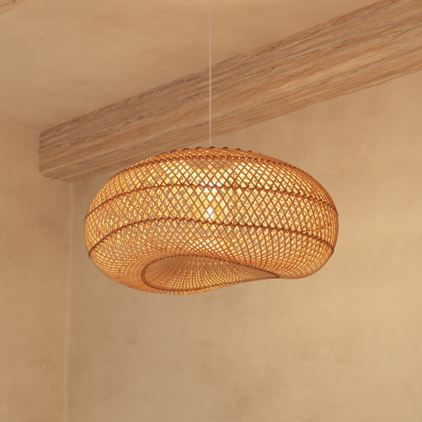 Atmosphera - Hanglamp aan een koord JENY 1xE27/40W/230V rotan