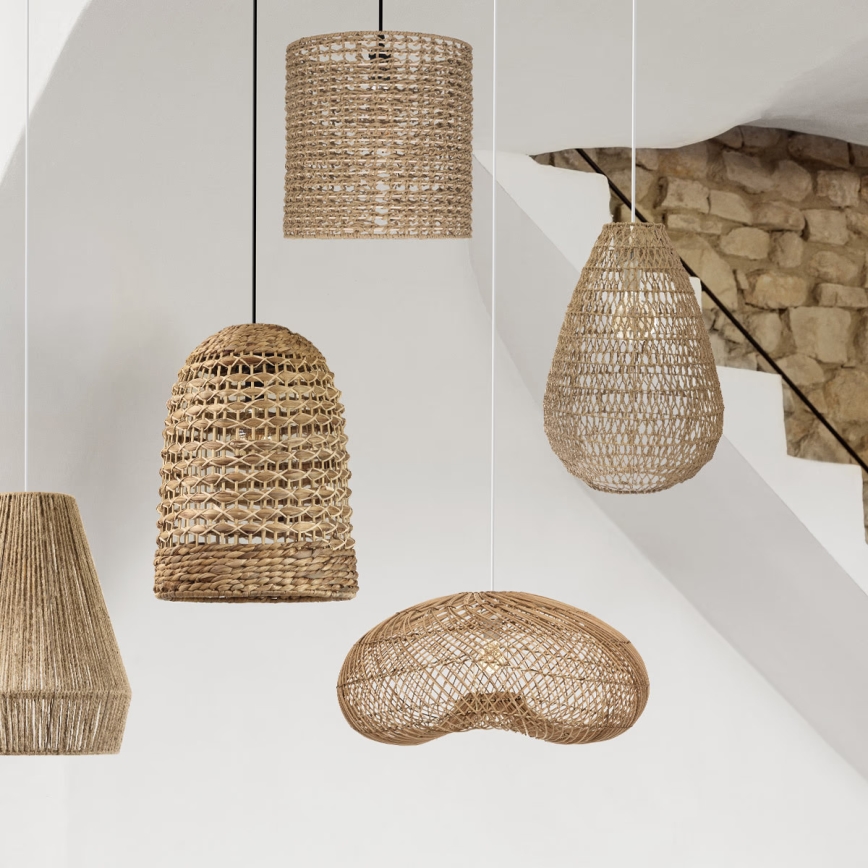Atmosphera - Hanglamp aan een koord JENY 1xE27/40W/230V rotan