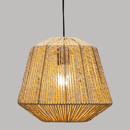 Atmosphera - Hanglamp aan een koord JILY 1xE27/40W/230V jute beige