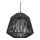 Atmosphera - Hanglamp aan een koord JILY 1xE27/40W/230V jute zwart