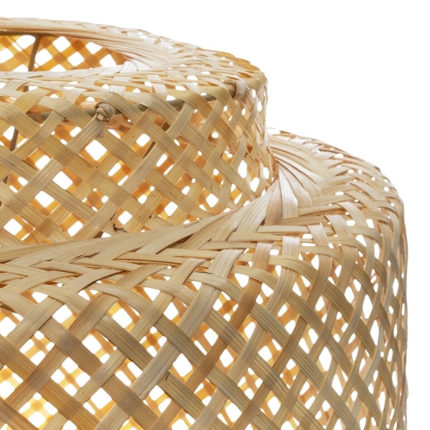 Atmosphera - Hanglamp aan een koord LIBY 1xE27/40W/230V bamboe