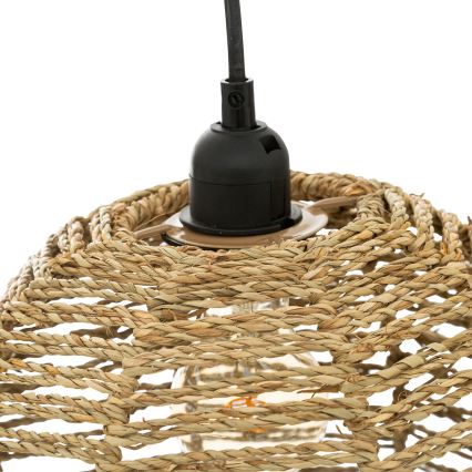 Atmosphera - Hanglamp aan een koord RANA 2xE27/40W/230V rotan