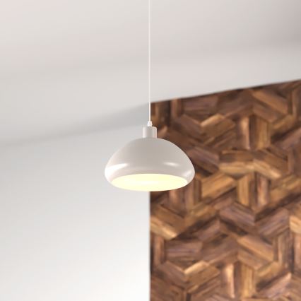 Atmosphera - Hanglamp aan een koord SAVIO 1xE27/40W/230V beige