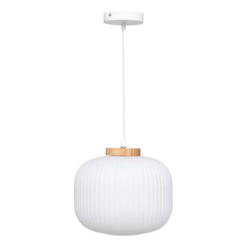 Atmosphera - Hanglamp met kabel TRAVIS 1xE27/25W/230V dennenhout