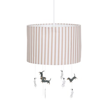 Atmosphera - Kinderhanglamp aan snoer SCOTT 1xE27/40W/230V met hondjes