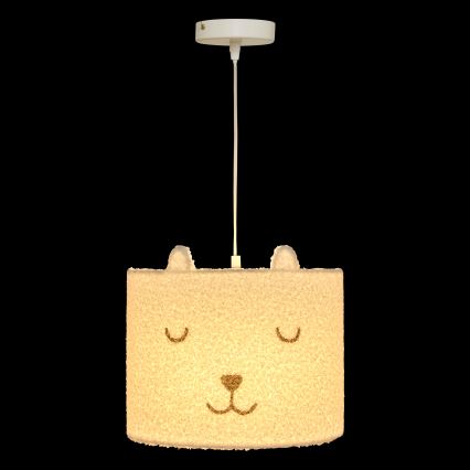 Atmosphera - Kinderhanglamp met snoer TOXEY 1xE27/25W/230V beertje