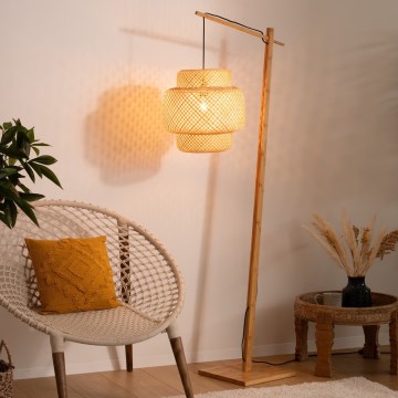 Atmosphera - Lampadaire LIBY 1xE27/40W/230V bambou