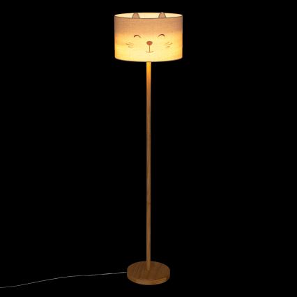 Atmosphera - Lampadaire pour enfant FÉLIX 1xE27/40W/230V motif chat