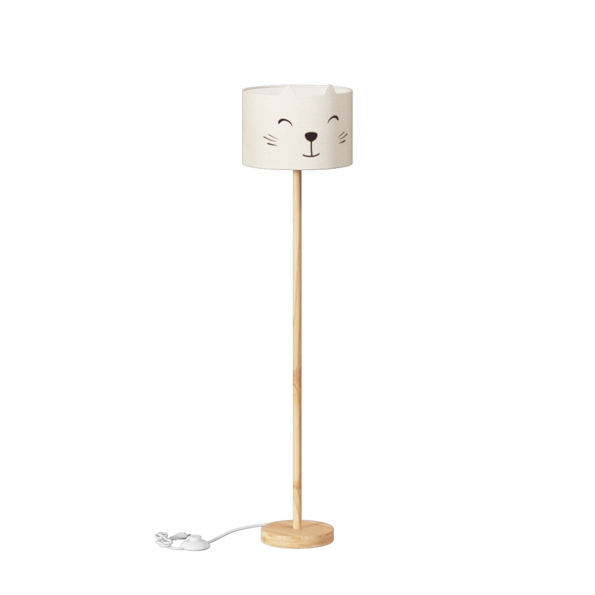 Atmosphera - Lampadaire pour enfant FÉLIX 1xE27/40W/230V motif chat