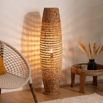 Atmosphera - Lampadaire SAND 1xE27/40W/230V hêtre/jacinthe d'eau