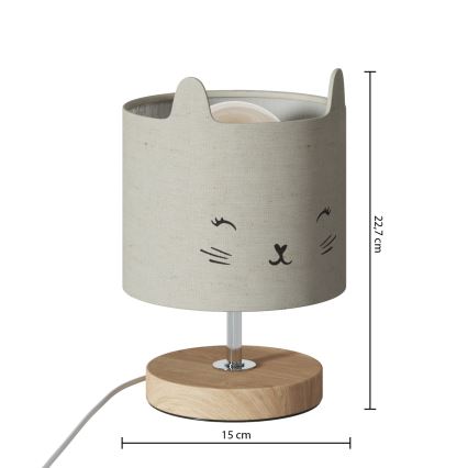 Atmosphera - Lampe de table pour enfant TOXEY 1xE14/25W/230V à motif chat