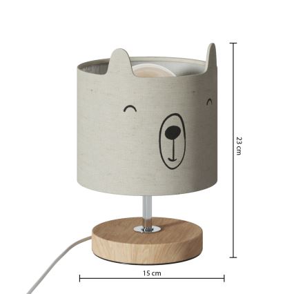 Atmosphera - Lampe de table pour enfant TOXEY 1xE14/25W/230V ourson