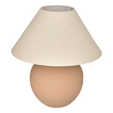 Atmosphera - Lampe de table SEIYA 1xE27/60W/230V marron/beige