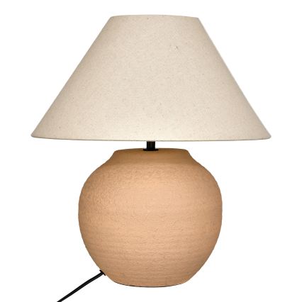 Atmosphera - Lampe de table SEIYA 1xE27/60W/230V marron/beige