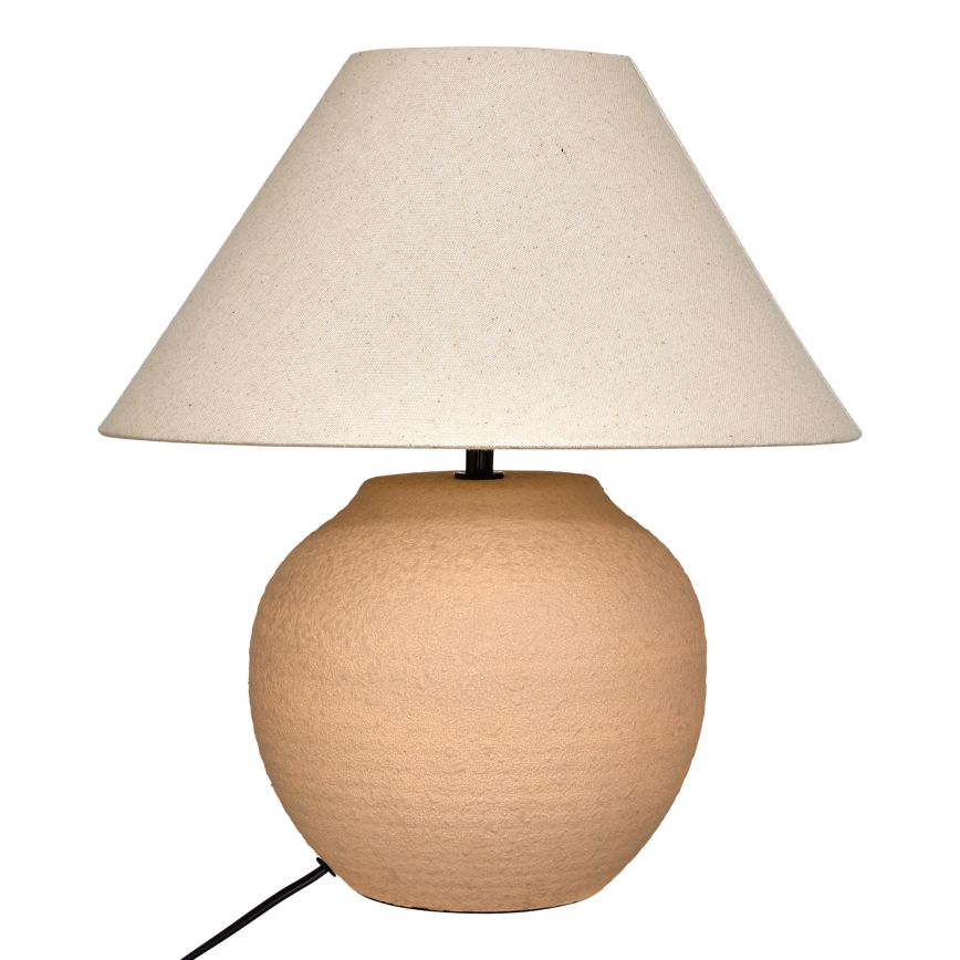 Atmosphera - Lampe de table SEIYA 1xE27/60W/230V marron/beige