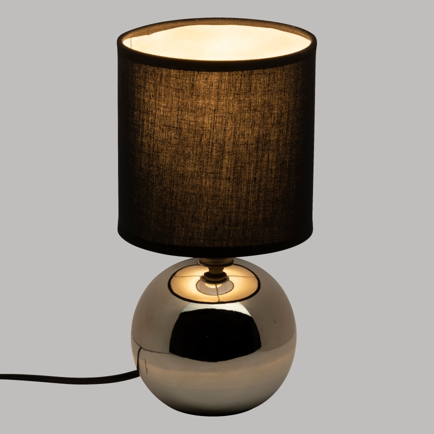 Atmosphera - Lampe de table TIMÉO 1xE14/60W/230V chrome brillant/noir