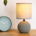 Atmosphera - Lampe de table TIMÉO 1xE14/60W/230V gris/blanc
