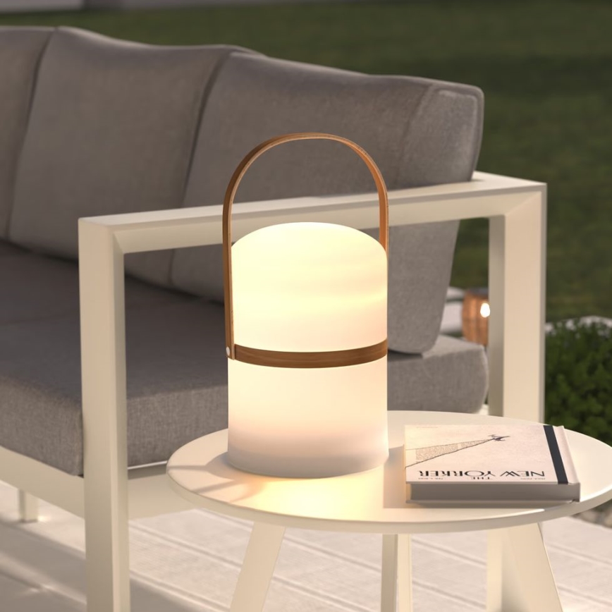 Atmosphera - LED Dimbaar oplaadbaar buitenshuis tafellamp KIARA LED/3,7V 36 cm 4000 mAh IP44