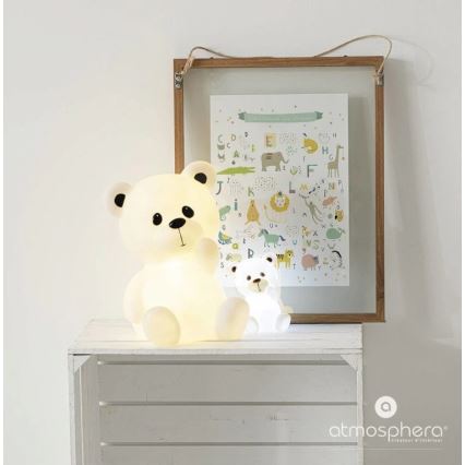 Atmosphera - LED kinder-nachtlampje TEDDY LED/3xAA wit