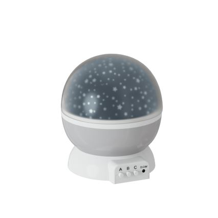 Atmosphera - LED Kinderprojector 3xAA grijs