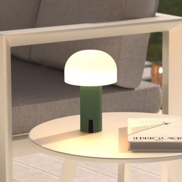 Atmosphera - LED Rechargeable extérieur tactile lampe de table JANY LED/3,7V 22 cm 2200 mAh IP44 vert