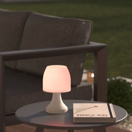 Atmosphera - LED RGB Buitenstaande Tafellamp DOKK LED/3xAAA 19,5 cm IP44