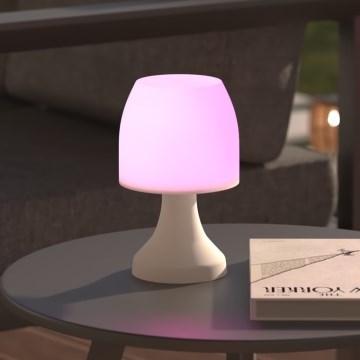 Atmosphera - LED RGB Buitenstaande Tafellamp DOKK LED/3xAAA 19,5 cm IP44