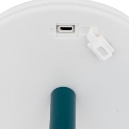 Atmosphera - LED RGBW Oplaadbaar buitenshuis tafellamp ZACK LED/3,7V 1200 mAh IP44 turquoise