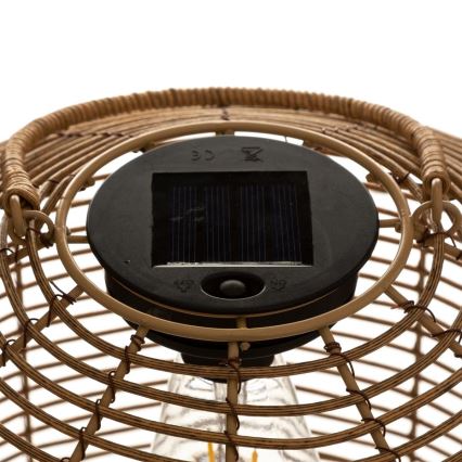 Atmosphera - LED Solar lamp CUBA LED/1,2V IP44 rotan