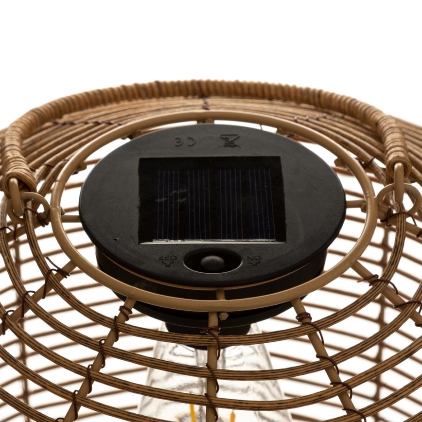 Atmosphera - LED Solar lamp CUBA LED/1,2V IP44 rotan