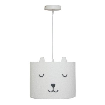Atmosphera - Lustre pour chambre d'enfant sur câble TOXEY 1xE27/25W/230V motif ourson