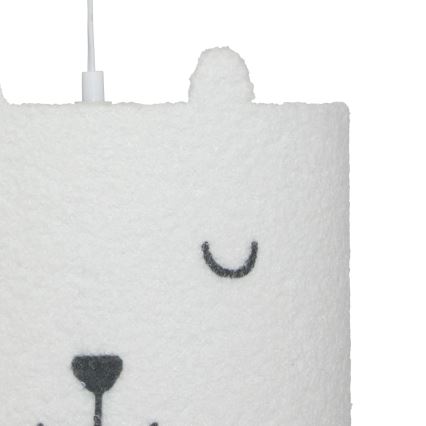 Atmosphera - Lustre pour chambre d'enfant sur câble TOXEY 1xE27/25W/230V motif ourson